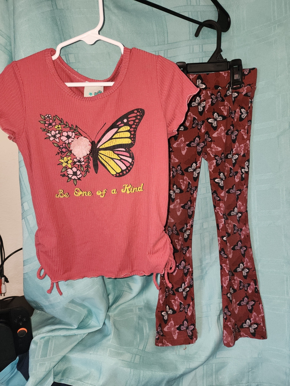 Girl size 5 Be one of a kind Butterfly outfit